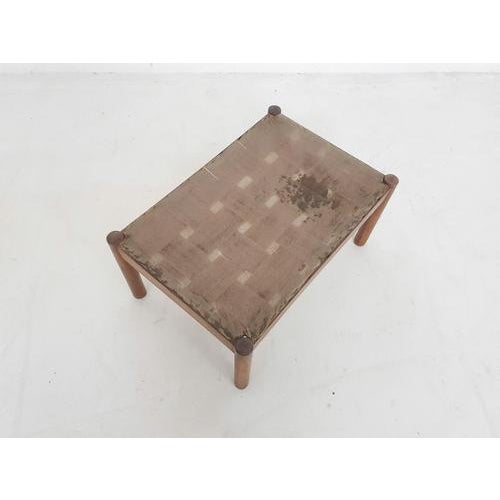 Vintage Ottoman in Teak with Loose Cushion, Denmark, 1950s For Sale - Image 6 of 7