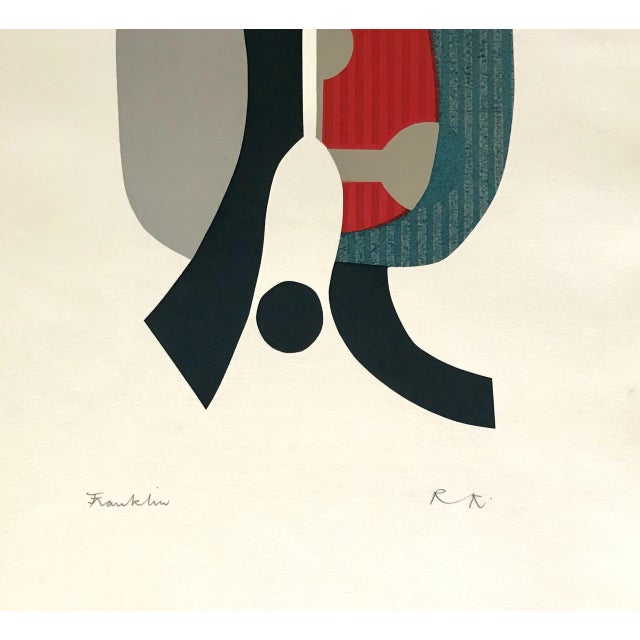 Artist: Ronald King Country: Brazil – England Title: Frankeleyn Medium: Screenprint? (four colors) Marks: Pencil signed...
