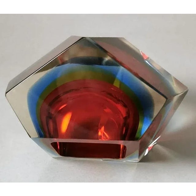 Mandruzzato Style Murano Ashtray "Vetro Sommerso" For Sale - Image 6 of 12