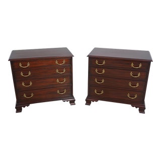 Pair Henkel Harris Model 168 Nightstand Bachelor Chests For Sale