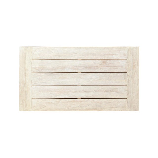 Imperial Grove Outdoor Solid Teak Wood, Natural Look Coffee Table For Sale - Image 4 of 8