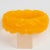 Bakelite Bracelet Carved Bangle Yellow Marigold Marble For Sale - Image 4 of 5