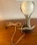 Metal Vintage Chapman Ostrich Egg Brass Feather Lamp For Sale - Image 7 of 9