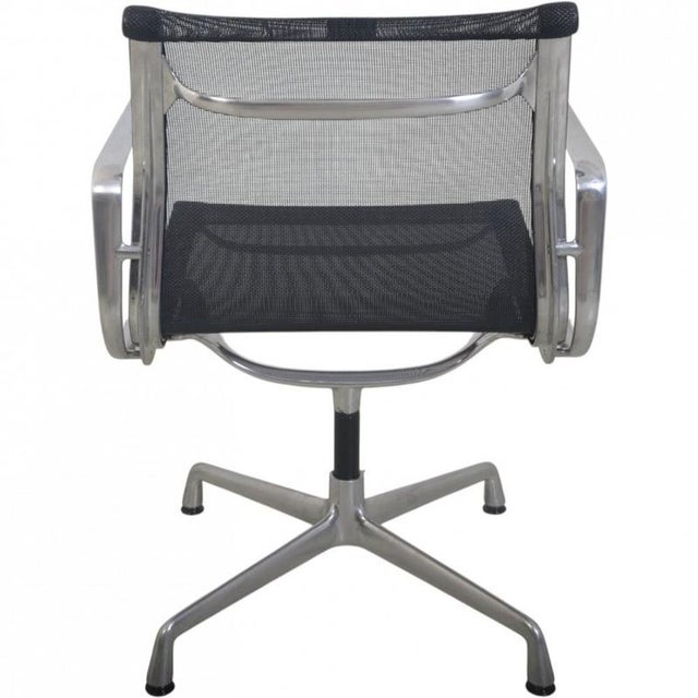 Metal EA108 Chair in Black Mesh by Charles Eames, 2000s For Sale - Image 7 of 14