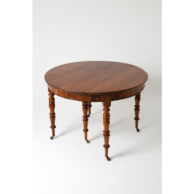 French Extendable Walnut Dining Table, 1850 For Sale - Image 18 of 18