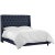 Textile Ivy Tufted Wingback Bed in Navy Classic Linen, California King For Sale - Image 7 of 8