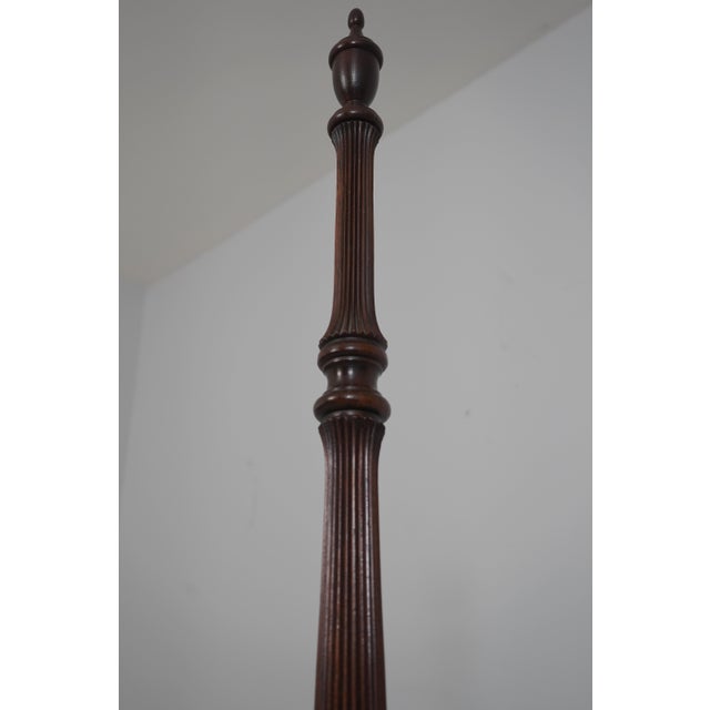 Ethan Allen Ethan Allen Cherry Georgian Court Queen Size 4 Post Bed For Sale - Image 4 of 12