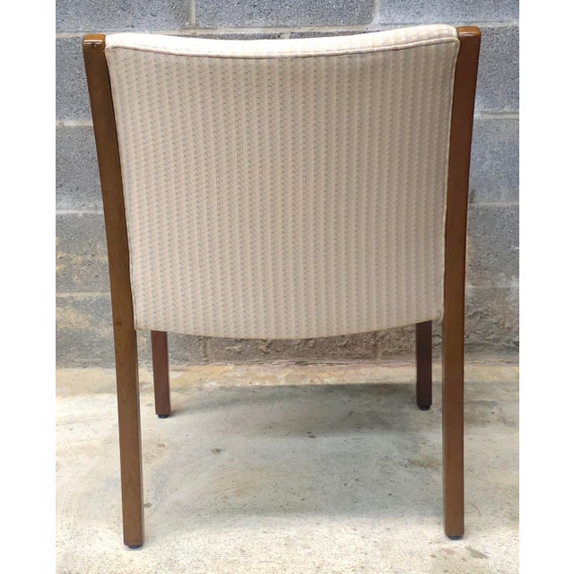 Gunlocke 20th Century Gunlocke Oak and Upholstered Armchair For Sale - Image 4 of 6