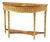 19th Century Small Neoclassical Giltwood Demi-Lune Console Table For Sale
