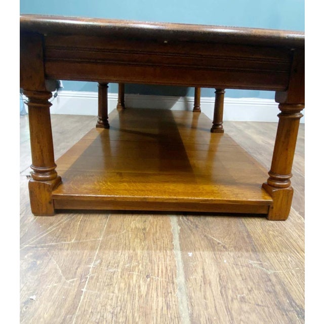 Farmhouse Oak Refectory Coffee Table For Sale - Image 16 of 17