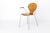 Mid-Century Minimalist Industrial Desk Chair in Metal and Plywood, 1980s For Sale - Image 3 of 10