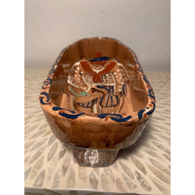 Vintage Alsace France Terra Cotta Pottery “Hansel” Food Mold For Sale In Philadelphia - Image 6 of 10
