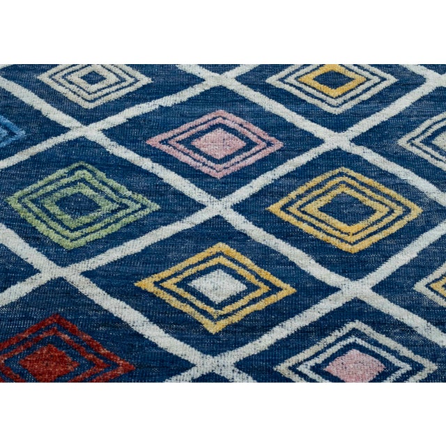 Turkish Kilim Oriental Handmade Flatweave 9'3" x 12' #18541 For Sale In Houston - Image 6 of 8