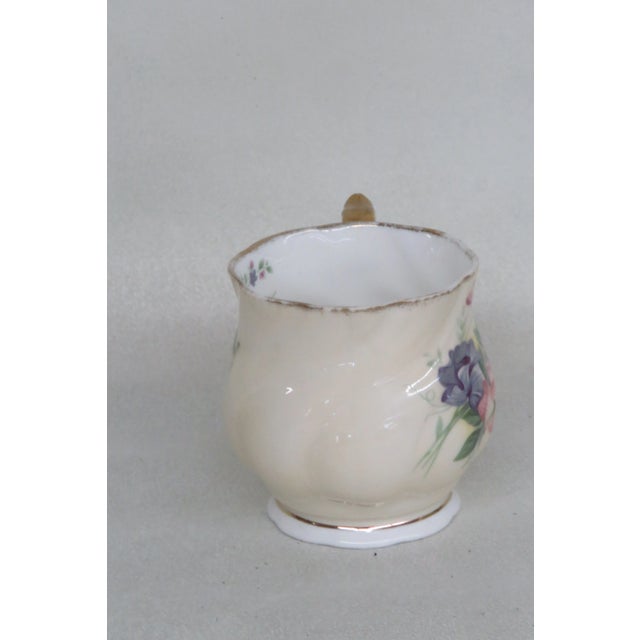 English Crownford Queens Bone China July Teacup England For Sale - Image 3 of 12