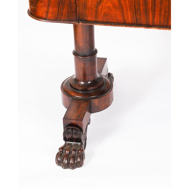 Antique William IV Gonçalo Alves Desk, 1800s For Sale - Image 15 of 18