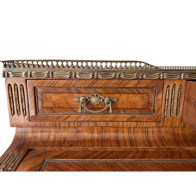 18th Century French Louis XVI Roll Top Cylinder / Secretary Desk For Sale - Image 10 of 10