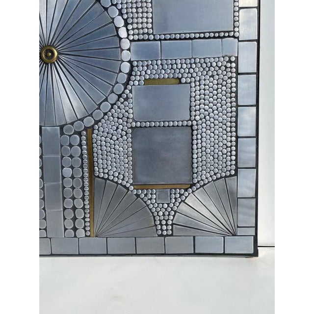 1960s 1960s Mosaic Aluminum Wall Sculpture by Raf Verjans For Sale - Image 5 of 13