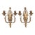Mid 20th Century Ornate Italian Double Arm Acanthus Leaf Wall Sconces- a Pair For Sale