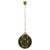 Czech Smoked Glass Globe and Brass Pendant Light, 1970s For Sale - Image 11 of 11