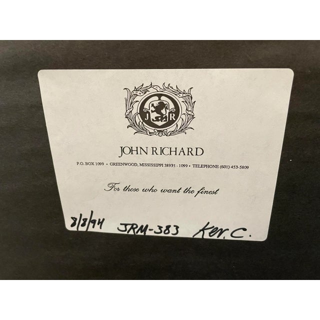 Silver Vintage John-Richards Modern Neoclassical Decorative Wall Mirror For Sale - Image 8 of 9