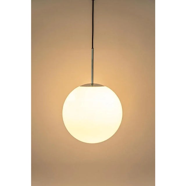Opal Ball Pendant Light by Peill Putzler, Germany, 1970s For Sale - Image 7 of 9