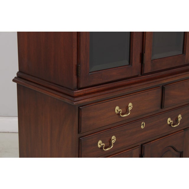 Henkel Harris Mahogany 4 Door China Cabinet For Sale - Image 12 of 18
