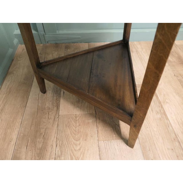 Georgian English Oak Cricket Table, 1800 For Sale - Image 4 of 7