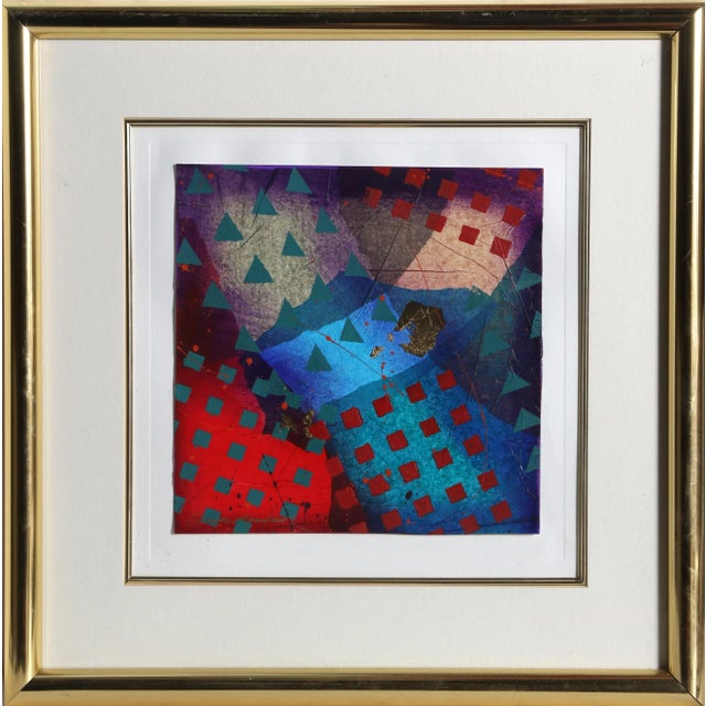 untitled III Rowland, Frank Collage Mixed Media, signed Size: 11.5 x 11.5 in. (29.21 x 29.21 cm) Framed Size: 22 x 21.5...