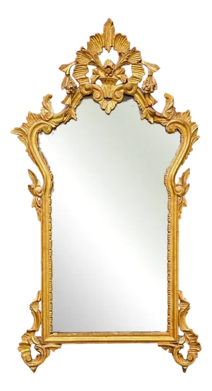 Rococo Style Gilt Mirror, 1940s