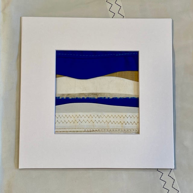 Contemporary Semi-Abstract​ Mixed Media Nautical Sailcloth Landscape Series of 3​ - By JJ-Hogan | the Rise and Fall of Each Day For Sale - Image 12 of 18