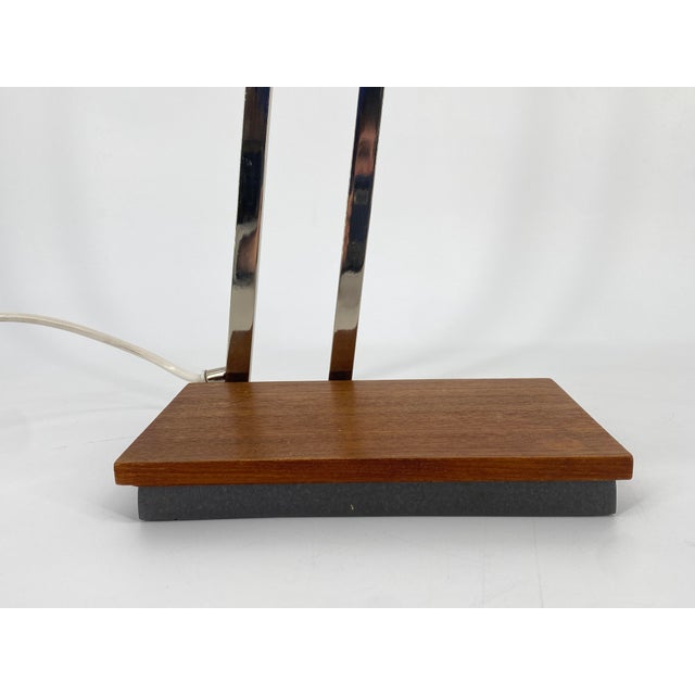 Wood Minimalist Model 6876 Table Lamp by Klaus Hempe for Kaiser Leuchten, Germany, 1965 For Sale - Image 7 of 15