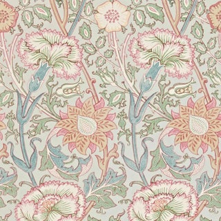 Morris & Co Pink & Rose Wallpaper in Eggshell/Rose For Sale
