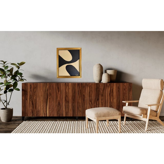 Cream Contemporary Abstract Expressionist Painting by Bryan Boomershine Framed For Sale - Image 8 of 8