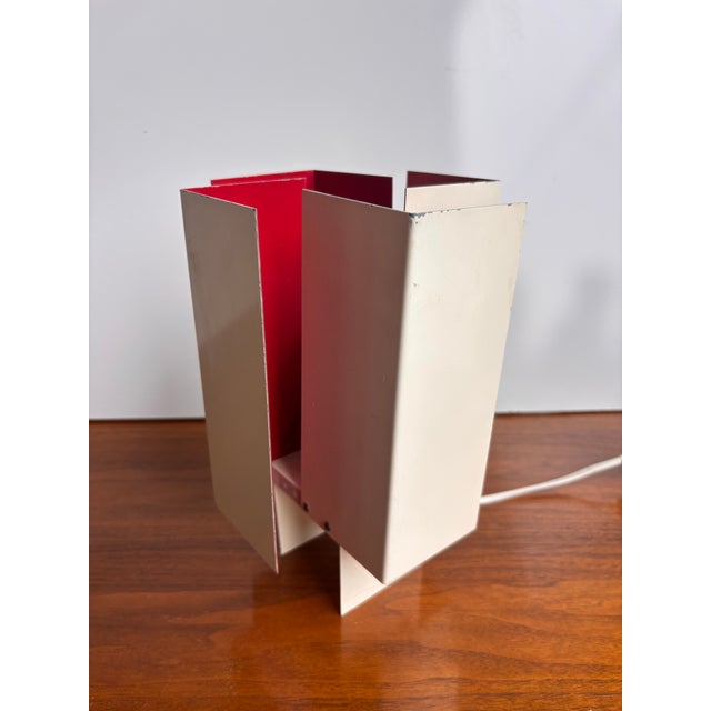 Metal 1950s Modern Swedish Metal Table Lamp For Sale - Image 7 of 8