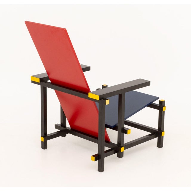 Gerrit Rietveld X Cassina "Red and Blue" Armchair For Sale In New York - Image 6 of 10