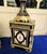 Sevres-Style Midnight Blue Porcelain Vase on Pedestal With Gold Leaf Details & French Court Scenes For Sale - Image 4 of 9
