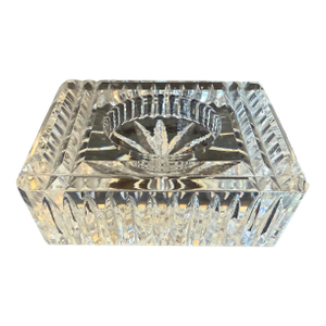 Vintage Waterford Crystal Rectangle Tapered Votive Holder