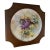 French Limoges Still Life Hand Painted Wood Framed Porcelain Decorative Plate For Sale