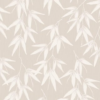 Sample - Borastapeter Bamboo Garden Wallpaper in Stone Shimmer For Sale