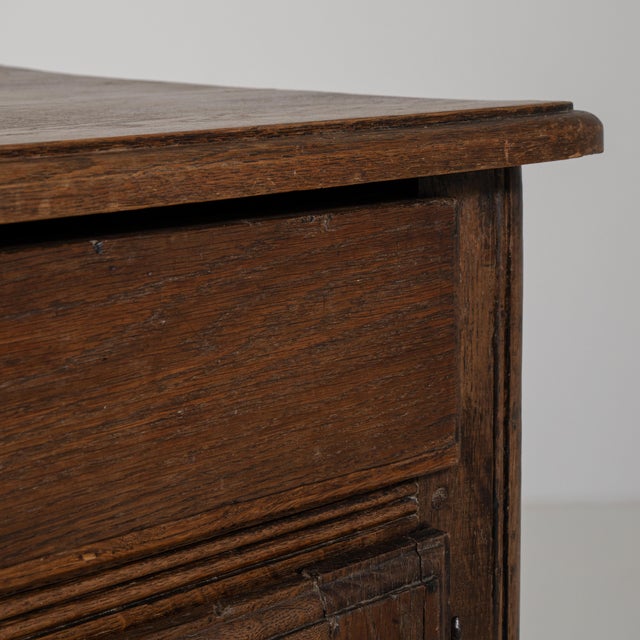Early 19th Century Early 19th Century Louis XV Oak Buffet in Original Patina For Sale - Image 5 of 17
