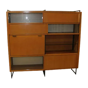 Bookcase with Secretaire by Georges Frydman for EFA, Circa 1960