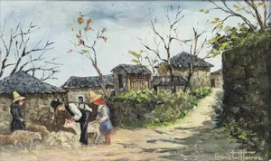Moura Barata, São Gemil Bridge, Oil on Panel