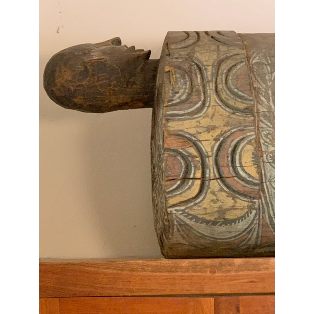 1960s 1960s Papua New Guinea Drum Tribal Use For Sale - Image 5 of 12