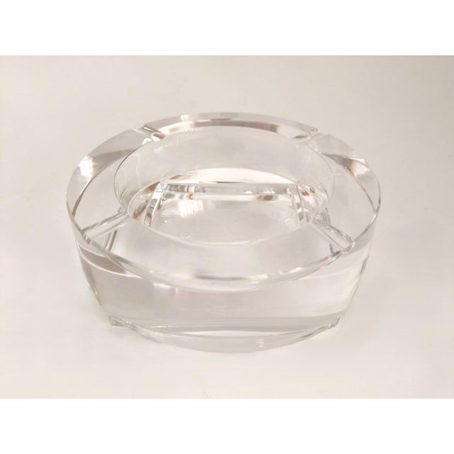 Mid-Century Modern Monumental Czech Moser Hand-Cut Crystal Ashtray For Sale - Image 3 of 15