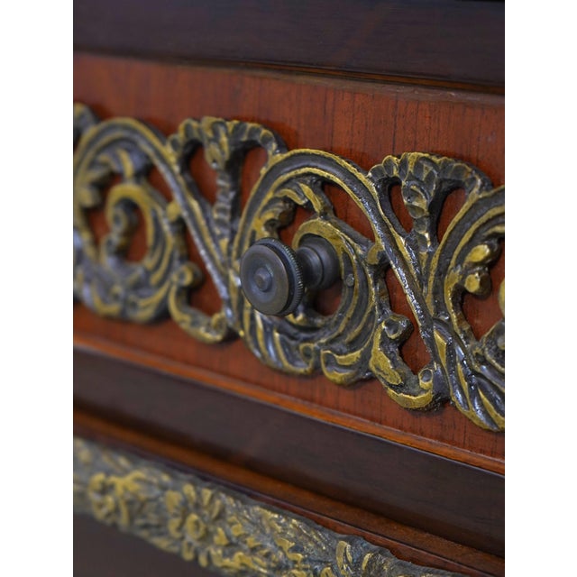 French Louis XVI Style Bronze Mounted Commode For Sale - Image 11 of 18