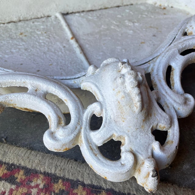 Metal Early 1900s Victorian Cast Iron Hall Tree With Removable Base Dish. For Sale - Image 7 of 10