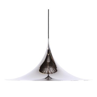 Semi Trumpet Pendant in Chrome by Claus Bonderup and Torsten Thorup For Sale