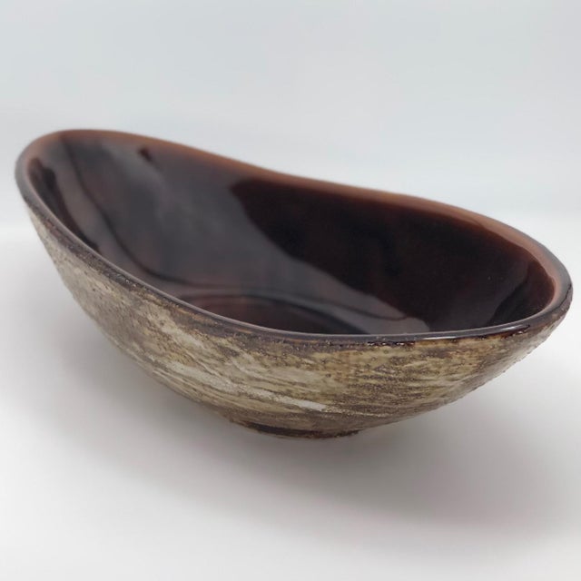 Vintage Mid Century Japanese Boat Shaped Ceramic Bowl Chairish
