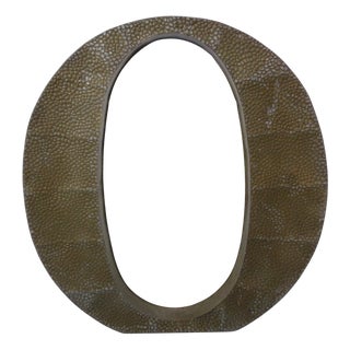 Large Industrial Letter O in Aluminum, 1960s For Sale