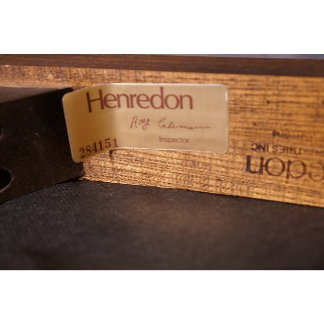 Henredon Furniture Italian Modern Solid Pecan Cane Back Dining Side Chair 7500-28 For Sale - Image 11 of 12